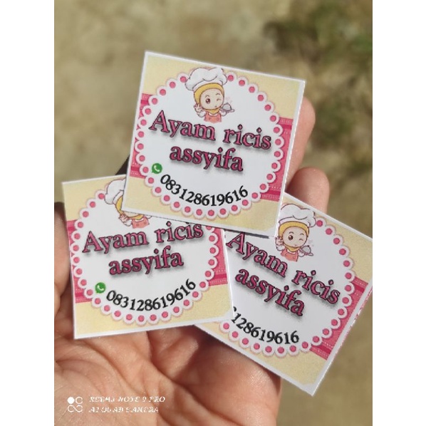 

stiker makanan 26ribu isi 105lembar + Desain