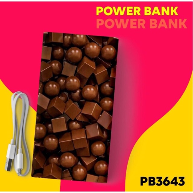 Powerbank custom merek delcell - PB3643, custom powerbank
