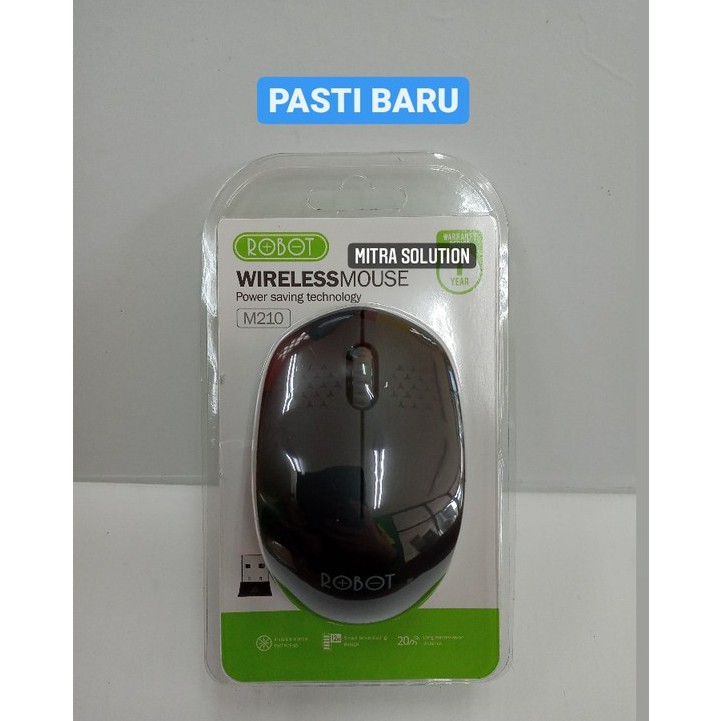 ROBOT WIRELESS MOUSE M210-M210 Hitam