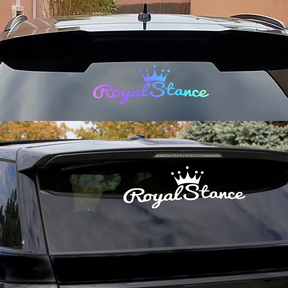 Royalstance Windshiled Sticker Laser MidNight Stiker Mobil Dekorasi Pintu Mobil Decal