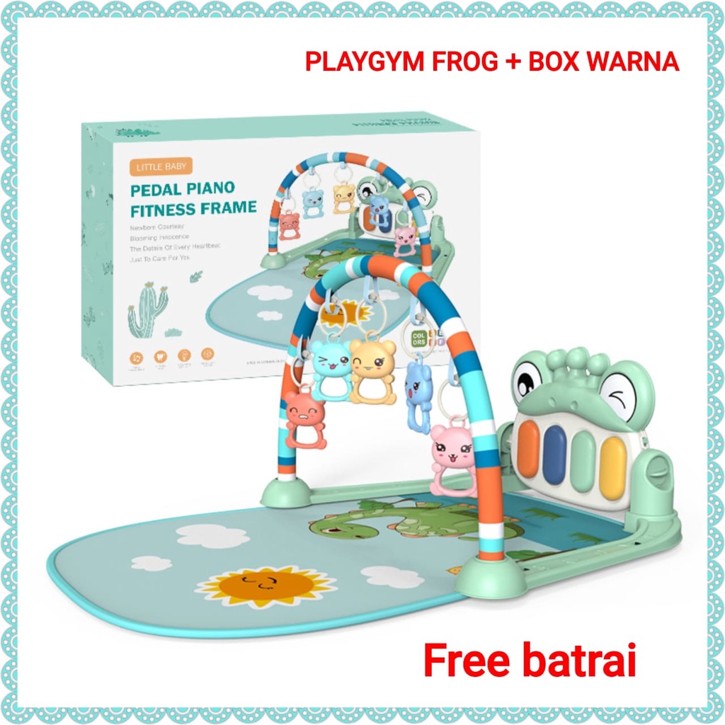 MAINAN BAYI PLAYGYM DENGAN MAINAN DAN PIANO/ BABY PLAYGYM / PLAYMATE