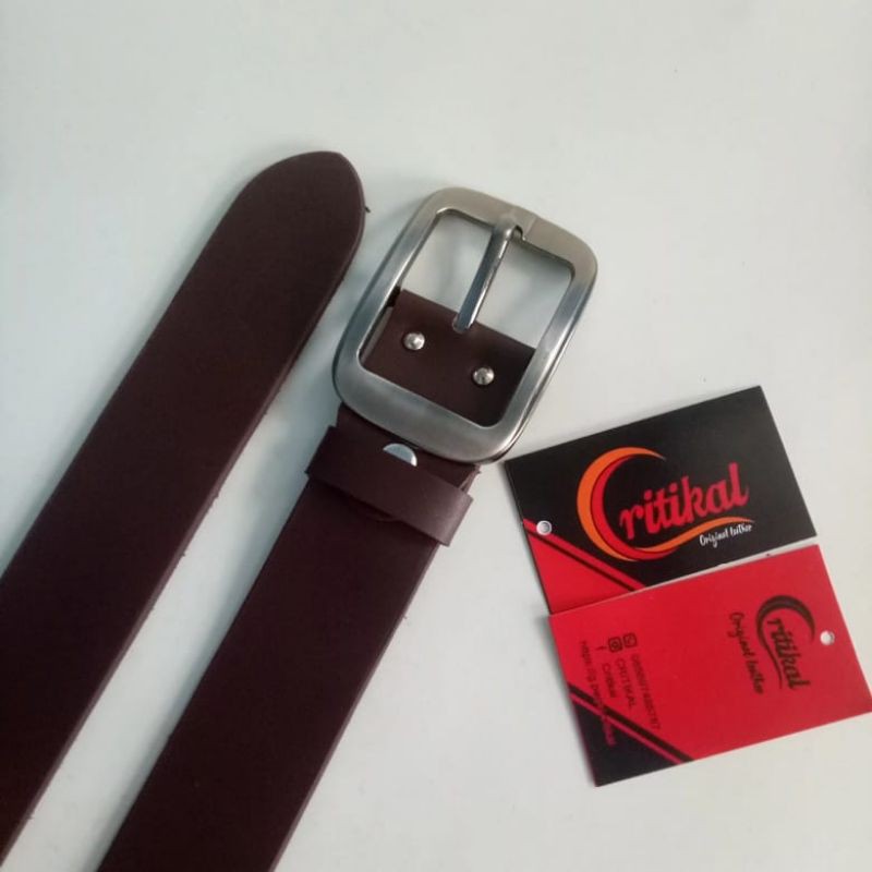 ORIGINAL ikatpinggang kulit asli .sabuk kulit pria ges perkulit selapis