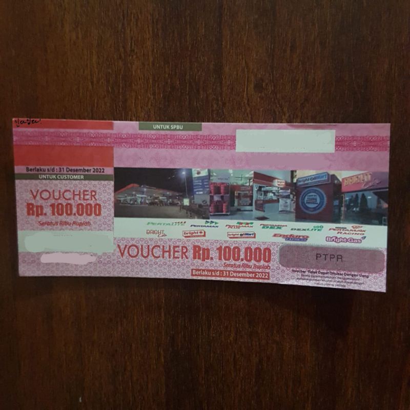 READY SIAP KIRIM | JUAL VOUCHER BENSIN SPBU  PERTAMINA 100K 50K