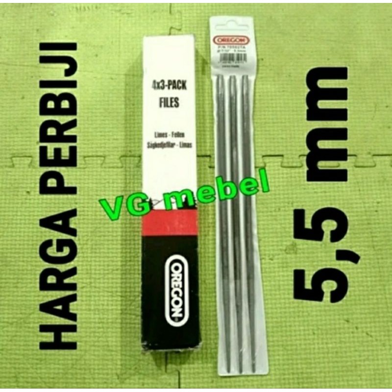 Kikir besi lingkaran bulat 5,5 mm OREGON harga perbiji