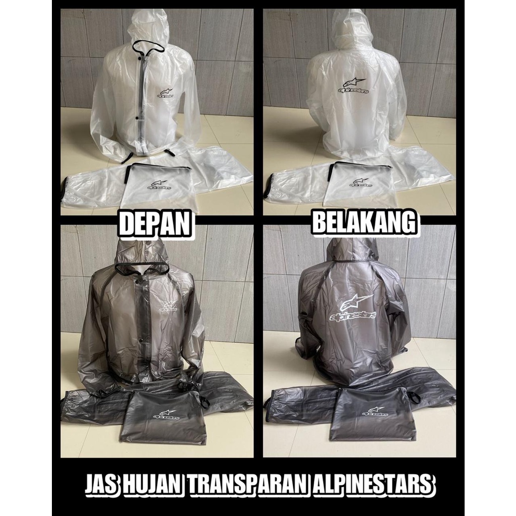 jas hujan cross jas hujan trail motor offroad jas hujan kualitas premium berkendara jas motor adventure terlaris HITAM BENING