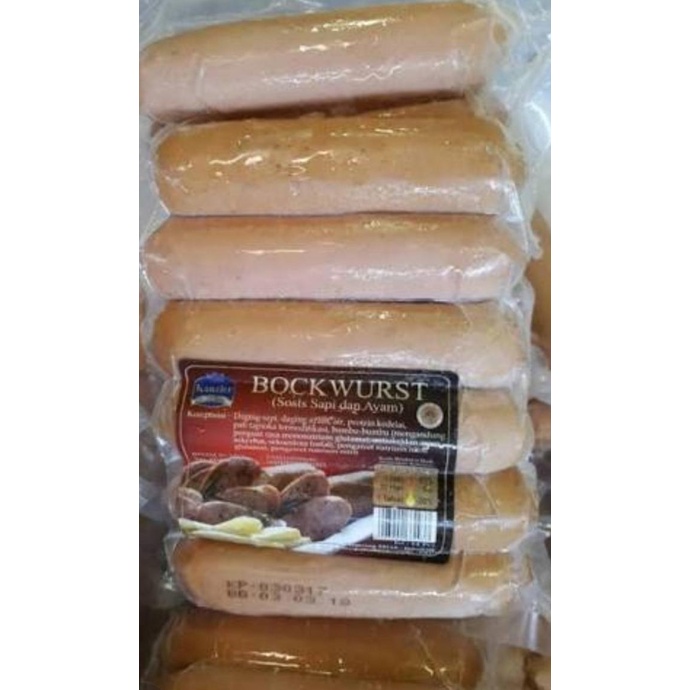 

MAKANAN BEKU / SOSIS BOCKWURST KANZLER 1KG 14PCS NON COD
