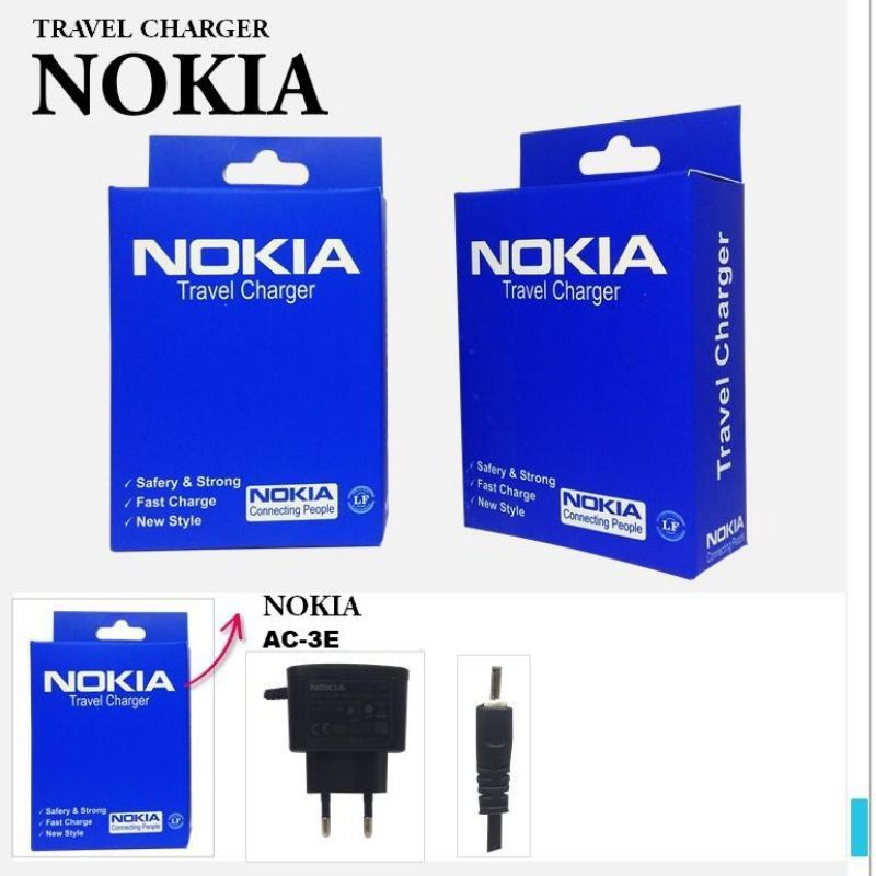 Charger Nokia Kecil / Travel Charger Nokia Colokan Kecil