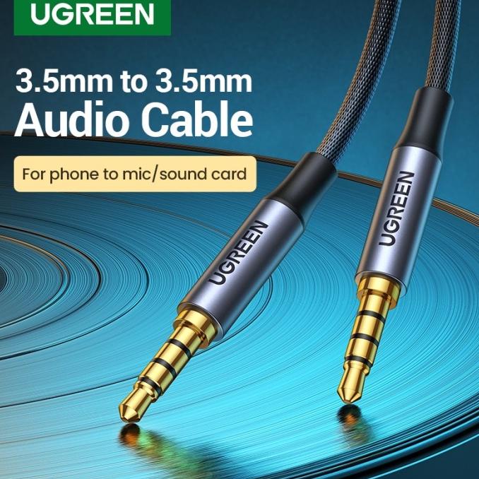 Ugreen Kabel Audio Hifi Aux 3.5Mm Jack 3.5Mm Trrs W/ Mic Termurah