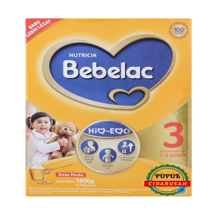 Bebelac 3 Usia 1-3Tahun 1800GR /Madu/Vanila/popokcibarusah