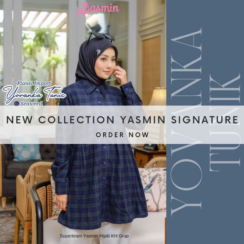 YOVANKA TUNIC by Yasmin Luxury [ NEW - Yasmin Tunic Series ] Tunik Yasmin Outfit