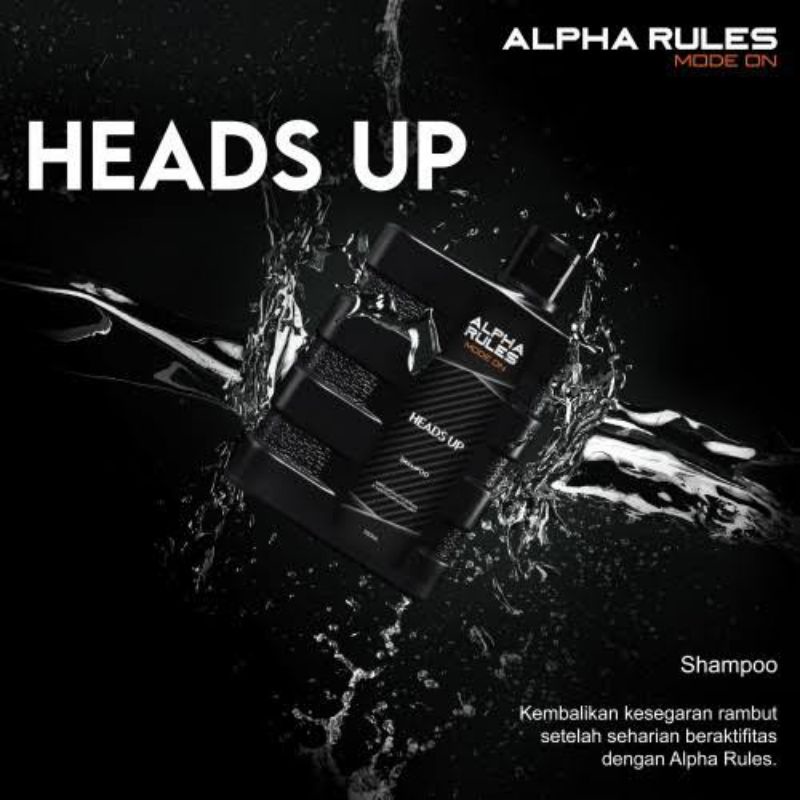 ALPHA RULES PEMBERSIH MUKA FACE UPRAZE OFF FULL BODY CONTACT HEADS UP DIRT OFF ORIGINAL 130/300grm