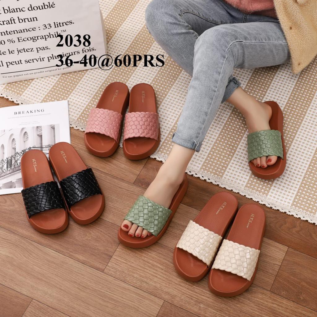 Sandal karet wanita 2038 Hys Sendal karet jelly cewek terbaru SDLWW