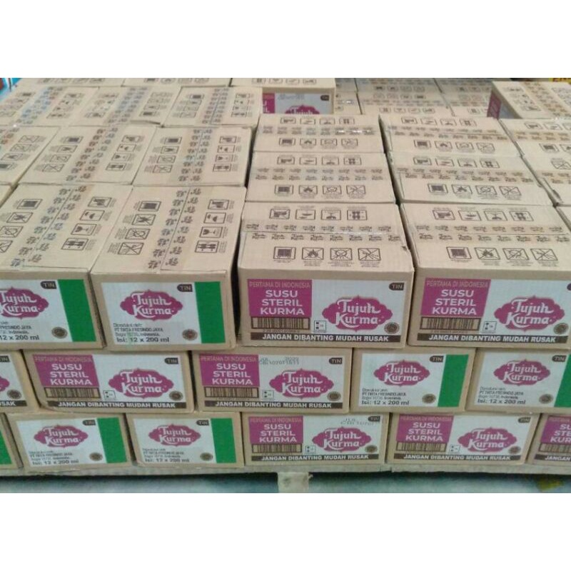 

Susu Steril Tujuh Kurma 200 ml [7 Kurma] [ 1DUS ISI 12 PCS ]