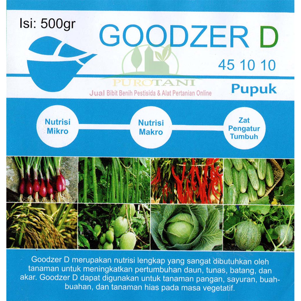 Nutrisi Tanaman Lengkap Goodzer D PLus ZPT &amp; Hormon