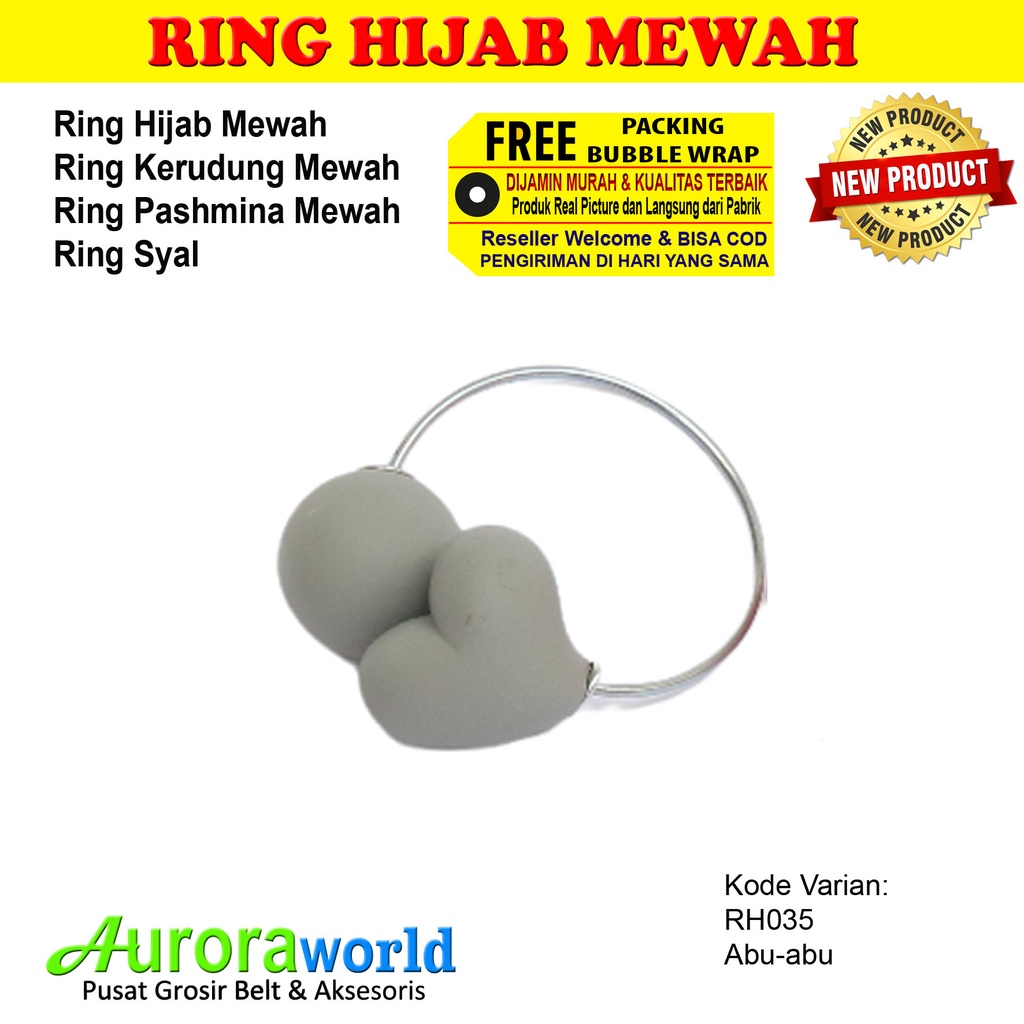 AURORAWORLD Ring kerudung ring hijab ring syal ring jilbab Terbaru bisa COD