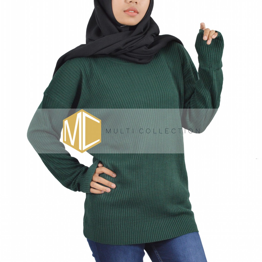 BOXY ABG PREMIUM - Baju Rajut Korea - Sweater Rajut Wanita - boxy sweater - sweater oversize - Rajut-5