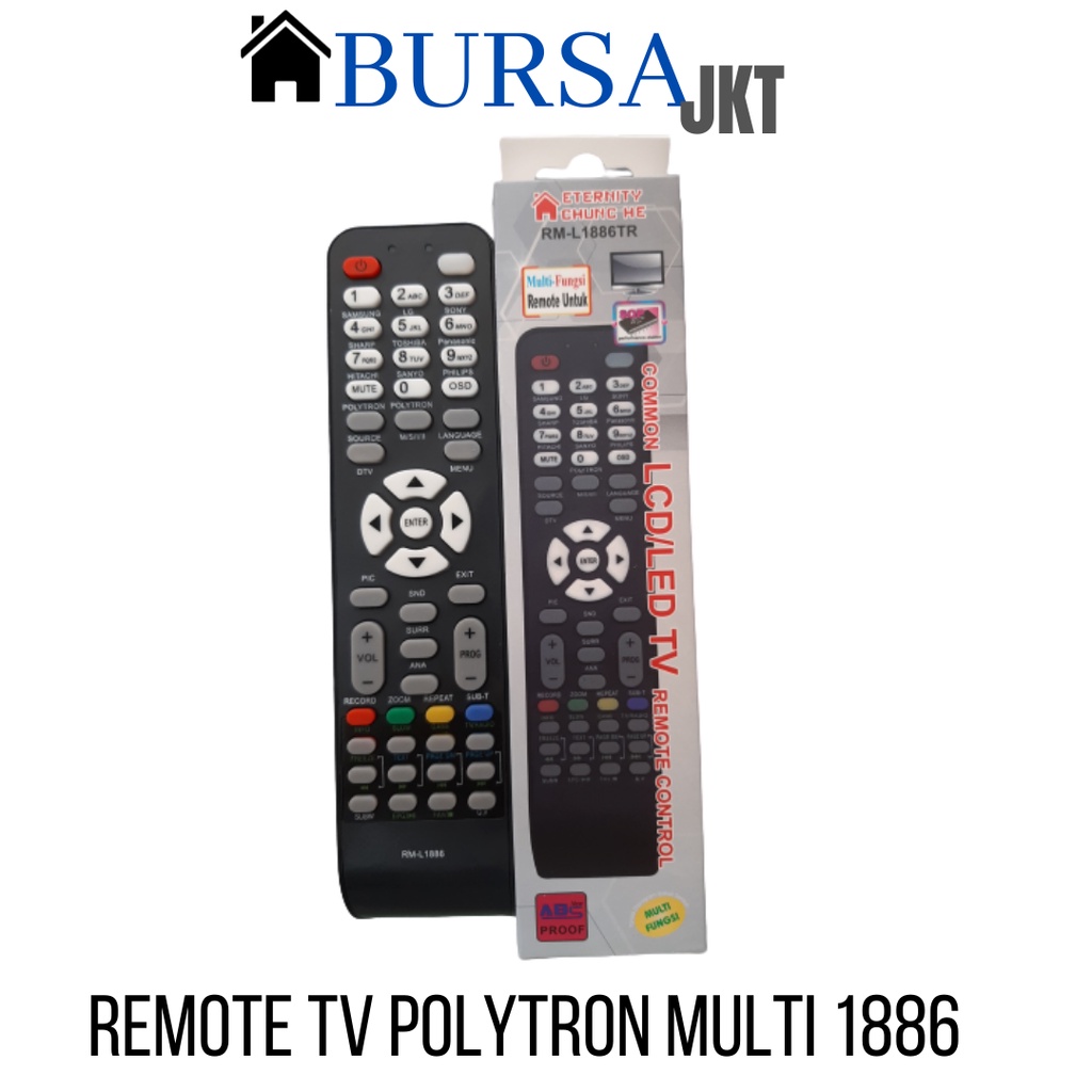 REMOTE TV POLYTRON TABUNG LCD LED  POLYTRON MULTI FUNGSI