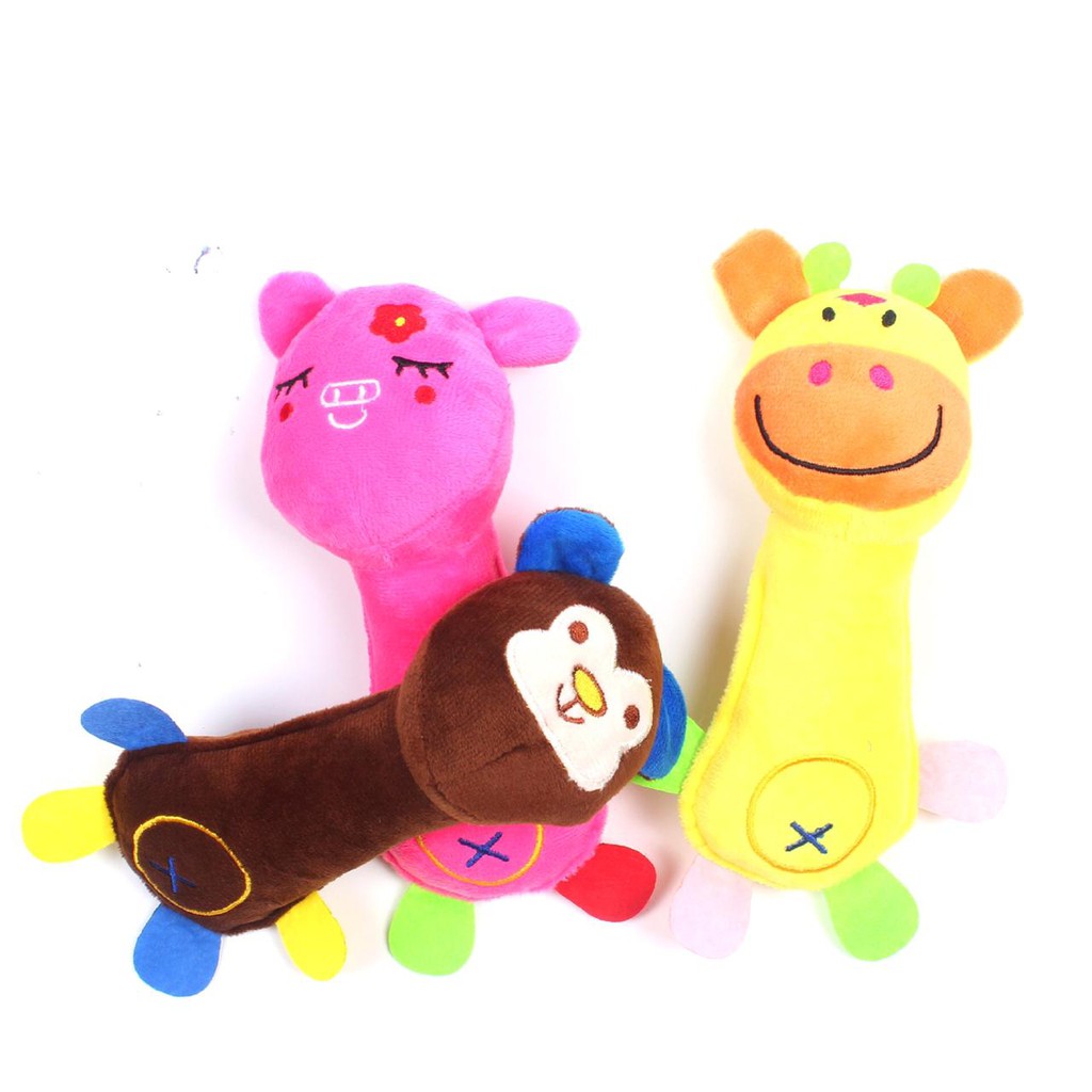 Mainan Rattle Stick Anak Bayi Mainan Boneka Bayi Bunyi Kericingan Kapas