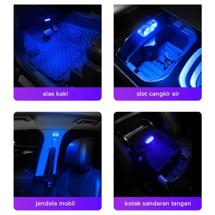 Touch Light Omextra Lampu Sentuh USB 6 LED Plafon Laci Kolong Mobil VTTouch Light Omextra Lampu Sentuh USB 6 LED Plafon Laci Kolong Mobil