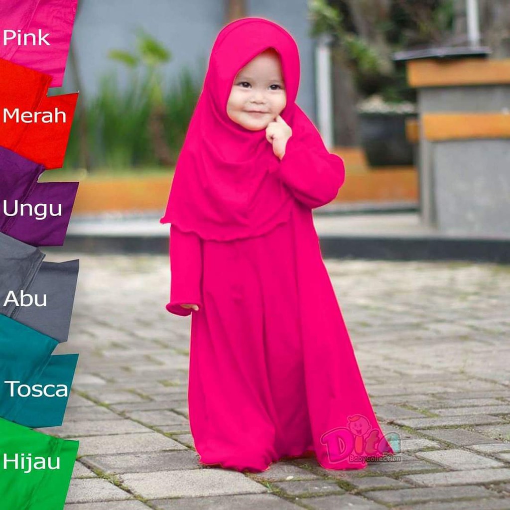 Stelan Gamis Naura Gamis Lucu murah gamis anak