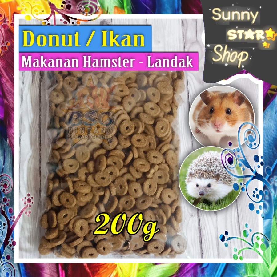 Snack - Makanan Hamster - Landak Mini - Bentuk Donat