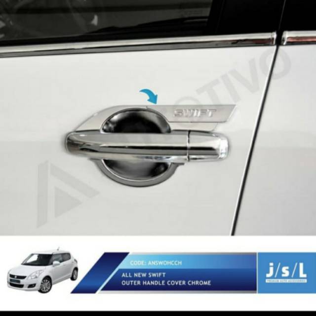 Outer mangkok all new Swift chrome jsl