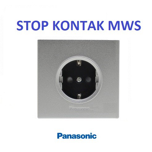 Panasonic Stop Kontak Arde Silver CP 1G WESJP1121MWS Style E Series