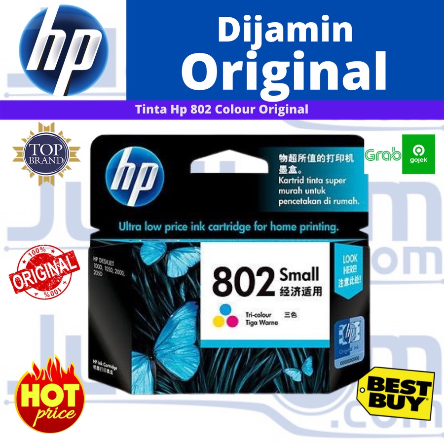 Hp Tinta Cartridge 802 Colour Original