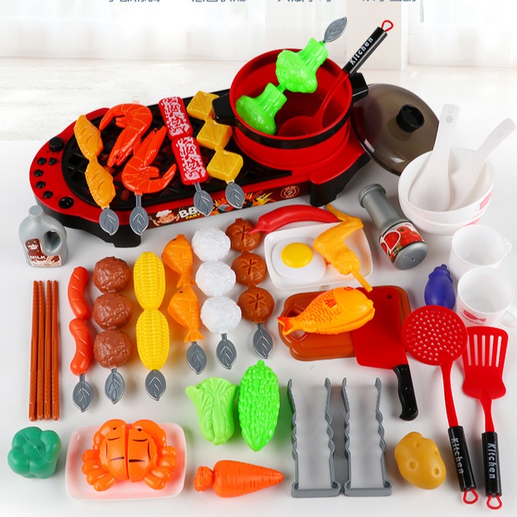 [MS]Mainan BBQ Steamboat Set Terlengkap 69pcs Dengan Spraymist / Mainan Anak Masak Masak