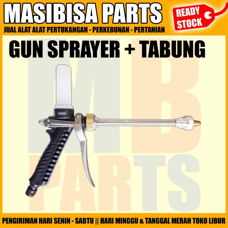 STIK  / GUN SPRAYER  CUCI MOBIL MOTOR  + TABUNG SABUN