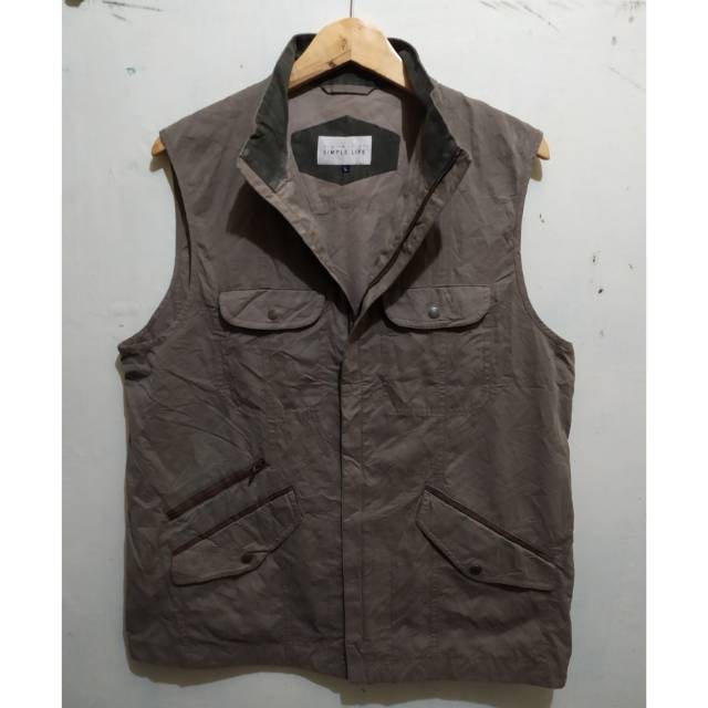 Rompi/Vest canvas pria size L second