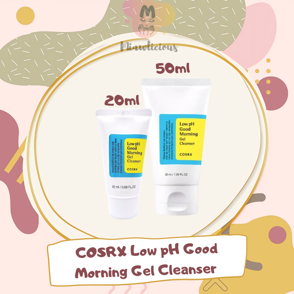 COSRX Low pH Good Morning Gel Cleanser 20ml & 50ml Mini Travel Size Original Sociolla Korea Best In 