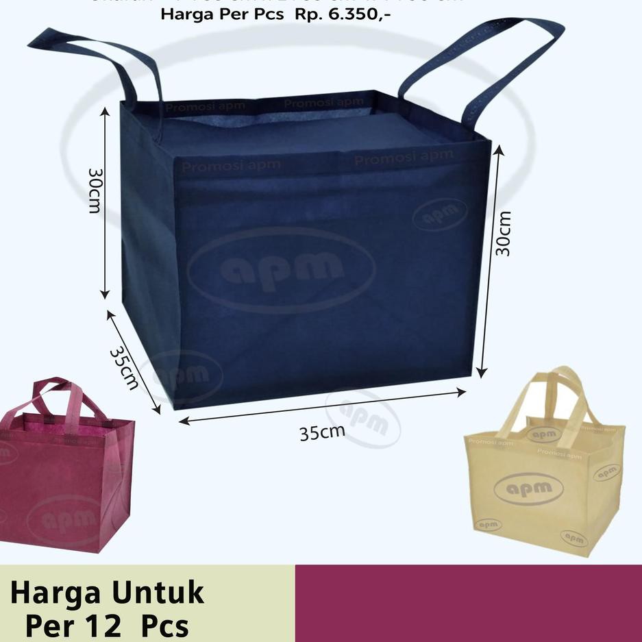 

Paling Laris ✷ Tas Spunbond Kotak Ukuran 35x35x30 (Tas Jahit)..