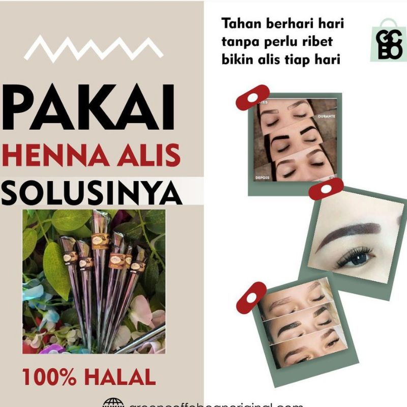 (FREE GIFT) Henna Alis Sulam Halal//Sulam Alis