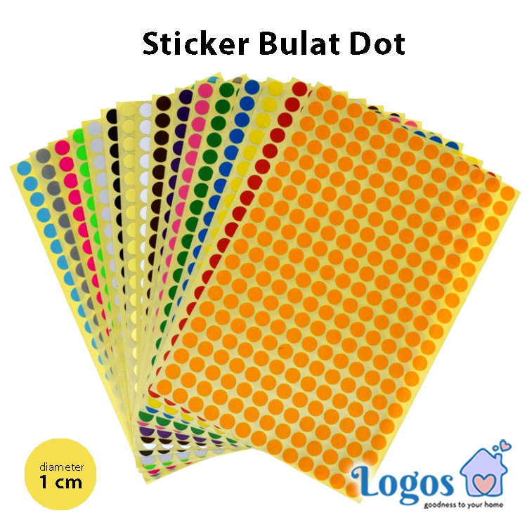 

Stiker bulat sticker dot sticker edukasi anak aktivitas montessori