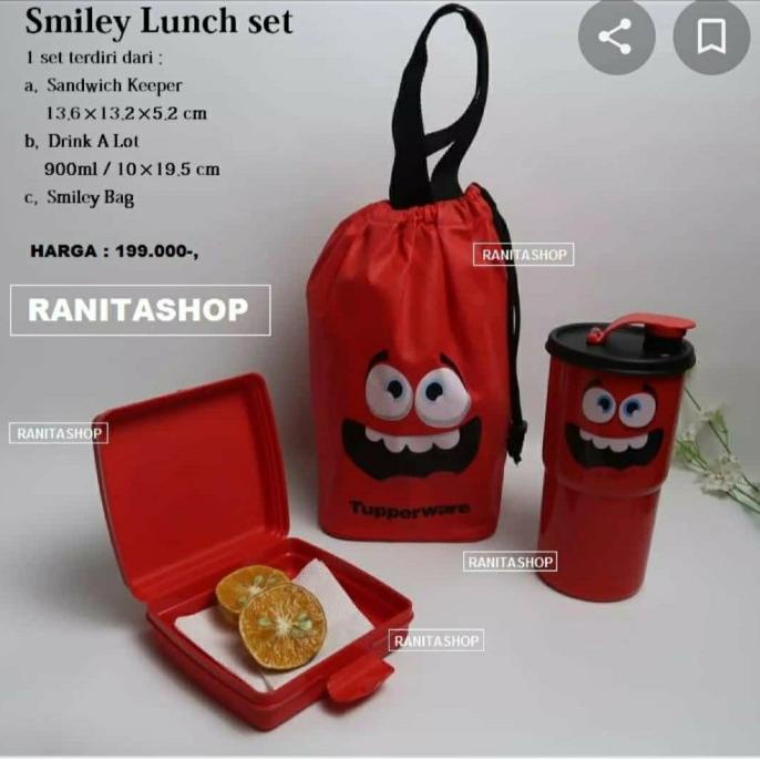 #####] TUPPERWARE SALE - SMILEY LUNCH SET