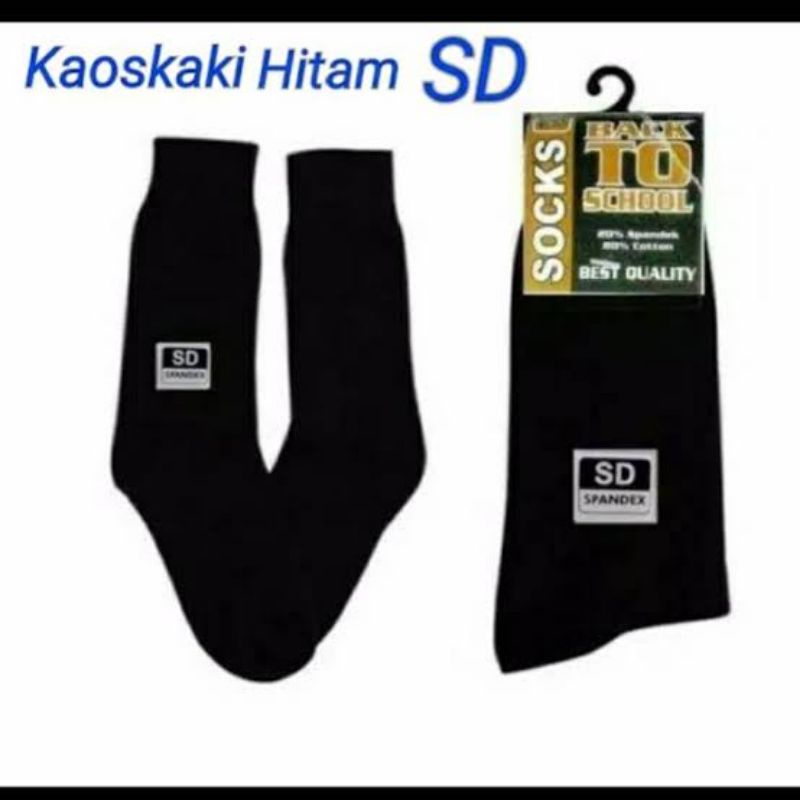 TERMURAH !!! KAOS KAKI SEKOLAH HITAM POLOS  LOS TUMIT SD, SMP, SMA