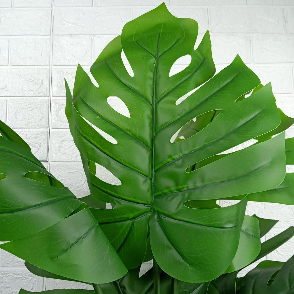 Pohon Monstera Pot Tanaman Hias Artificial Monstera Plastik PBP127 Azgalery