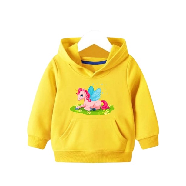 Winged Unicorn Hoodie Anak Fleece Sweater Anak