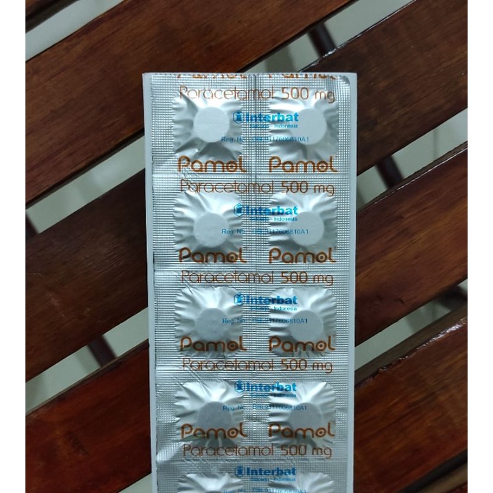 Pamol Paracetamol 500 Mg / Pereda Nyeri / Sakit Kepala / Demam / Sakit Gigi