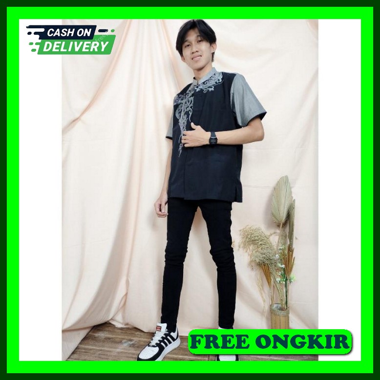 Buju Muslim Terbaru 2023 Baju Koko Pria Dewasa Murah Atasan Muslim Pria Kekinian Baju Lebaran Kekini