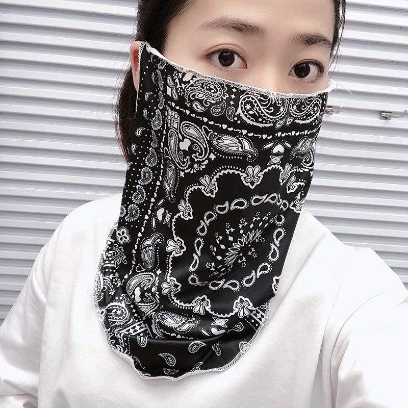 Scraft Leher Syal busana Korea es sutra tabir surya pria dan wanita kerudung / Masker Buff Bandana Pengendara Motor / buff masker mulut premium berkualitas multifungsi