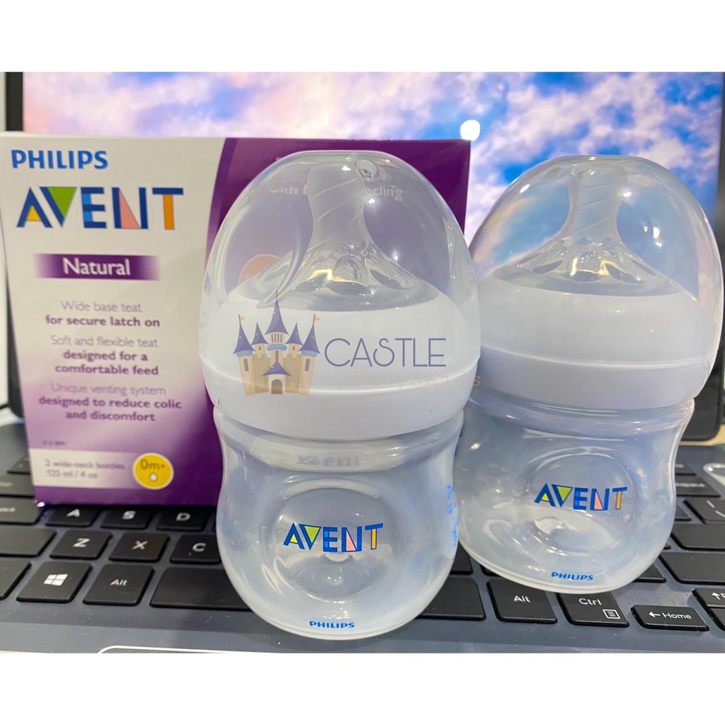 Castle - SCF690/23 Philips AVENT Natural Bottle 2.0 Twin 125ml