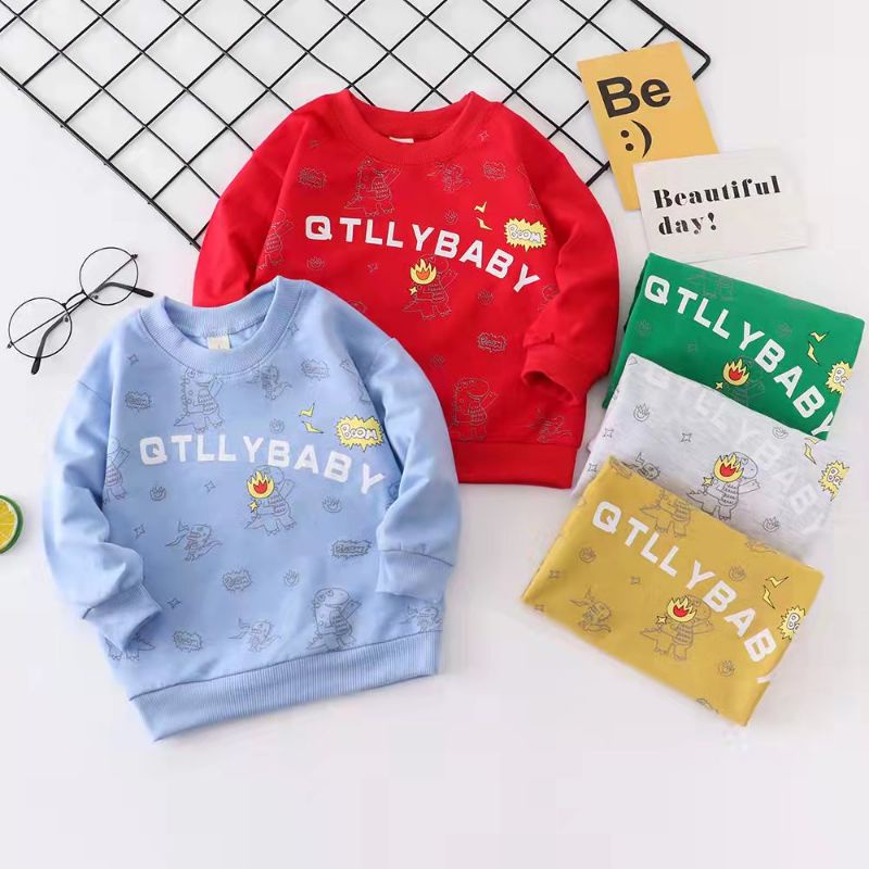 Sweter Import Polos aplikasi Sablon Baby-3 tahun Sweater Import Premium LIAN HUA T.Z