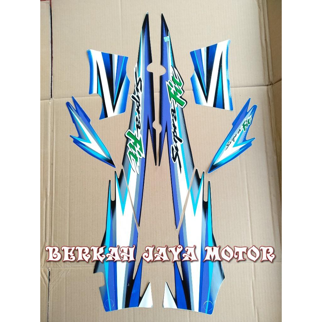 STRIPING SUPRA FIT LAMA HITAM BIRU