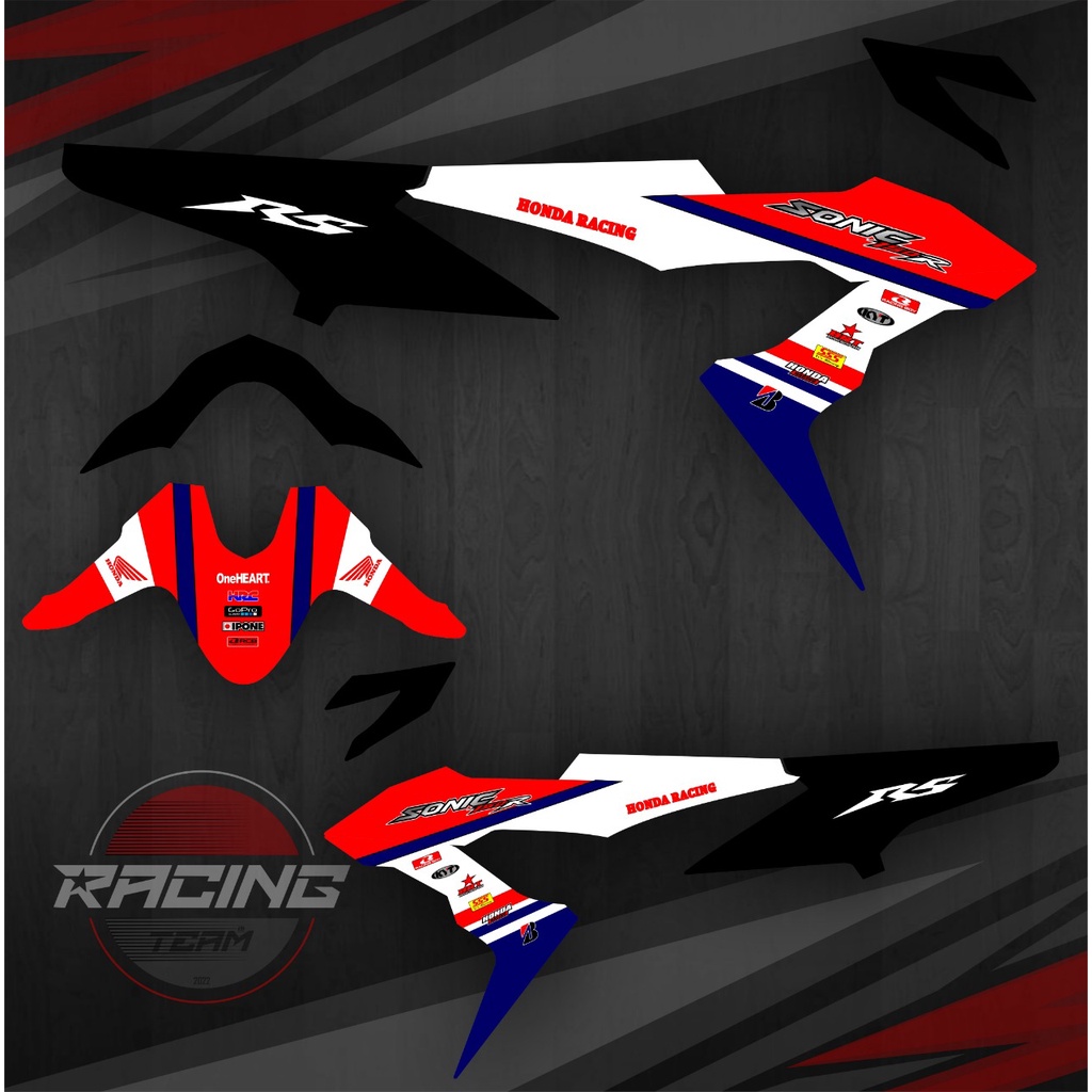 DECAL HONDA SONIC VARIASI / STICKER DECAL VARIASI MOTOR SONIC 150 R VARIASI