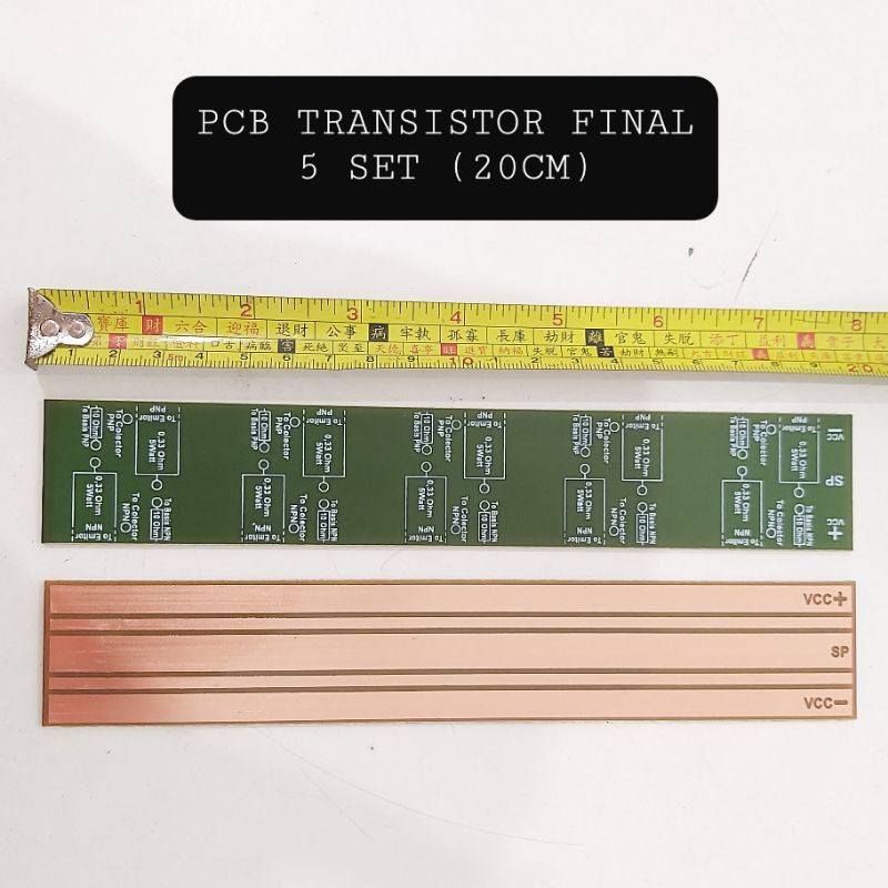 Papan PCB Final Toshiba Sanken 5 SET 20cm