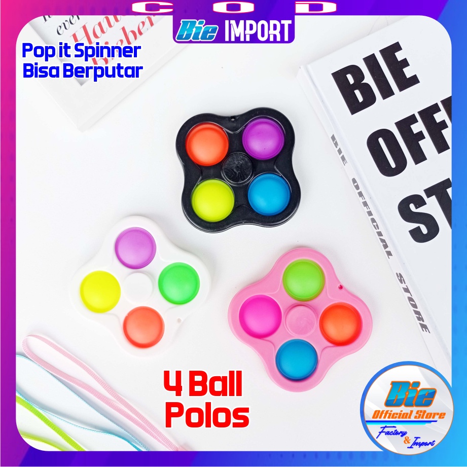 Pop it Spinner Bisa Putar Motif Impor Best Seller