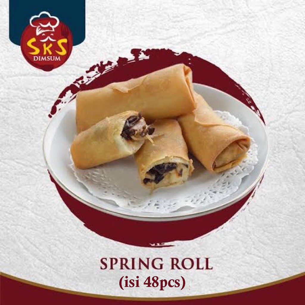 

Dimsum Halal Spring Roll Vegetables [isi 48pcs] SKS Dimsum / The Duck King Group