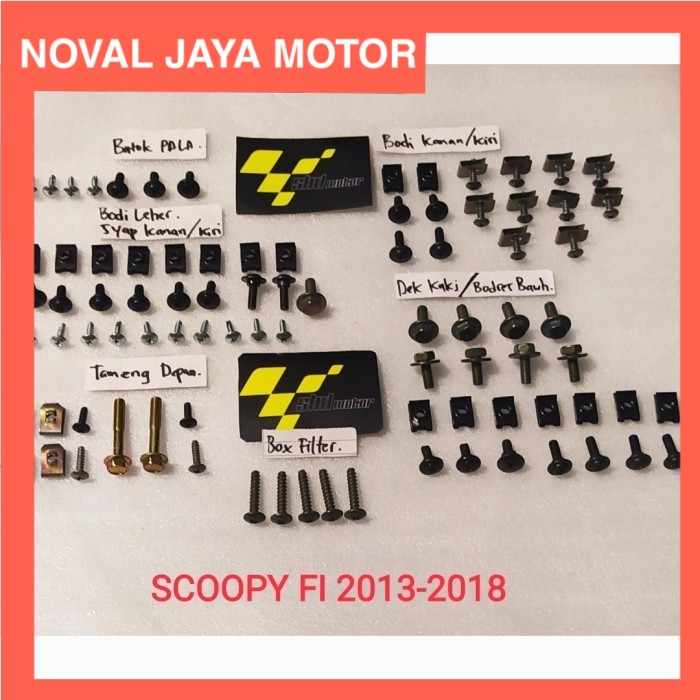baut full body scoopy fi/baut lengkap bodi scoopy fi tahun 2012-2018